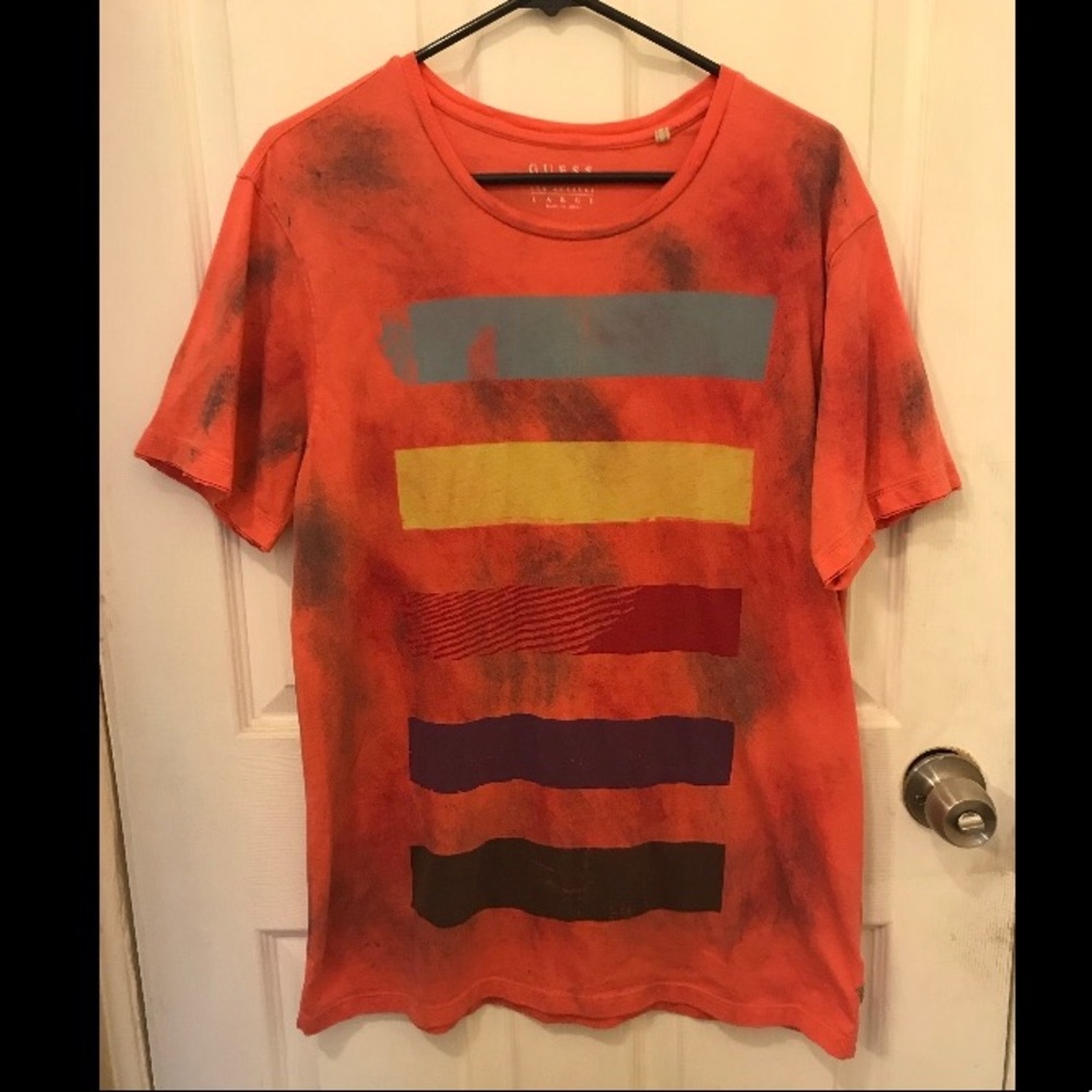 Colorful Guess Men’s T-shirt large